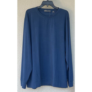 G/FORE Men's Long Sleeve Luxe Crewneck Mid Layer Golf Sweater SIZE 2XL Storm NWT